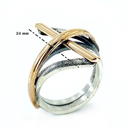 El Üretim Taşsız Yeni Özel Tasarım Otantik 925 Gümüş Yüzük