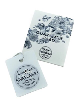 Sertifikalı Swarovski Taşlı Klasik Tek Taş 925 Gümüş Set Takım