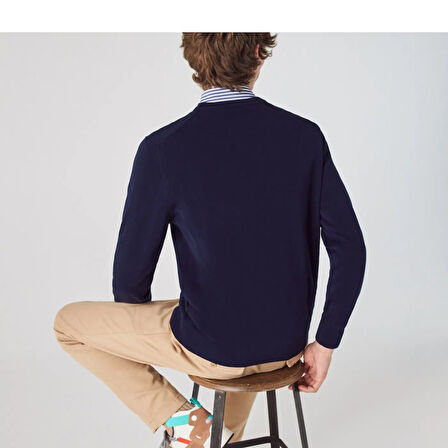 Lacoste Erkek Bisiklet Yaka Regular Fit Kazak