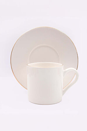 Gold Metal Kutulu Mum & Beyaz Fincan & Türk Kahvesi & Godiva Çikolata & Ahşap Zeminli Mini Çam Ağacı