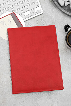 Kırmızı Ajanda & Çelik Termos & Kalem & Çam Ağacı & Godiva Çikolata & Yılbaşı Temalı Mum Hediye Seti