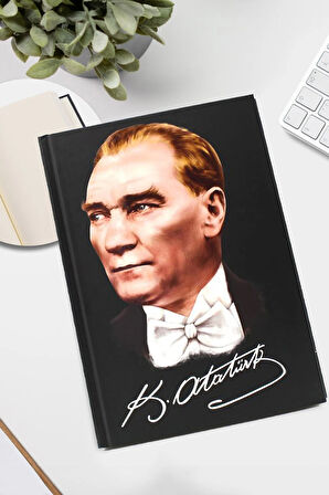 Öğretmenlere Özel Kalem & Atatürk Defter & Kupa & Mum & Deri Kılıflı 500 Ml Matara Hediye Seti