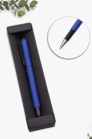 Öğretmenlere Özel Mavi Türk Kahvesi Fincanı & Defter & Mavi Roller Kalem & Türk Kahvesi Hediye Seti