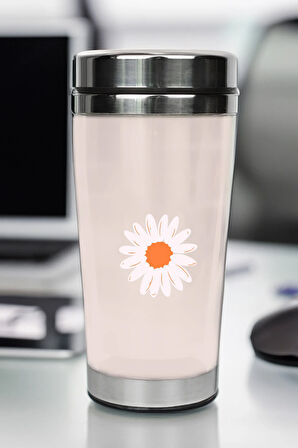 Pembe Kutusunda Çelik Termos & Rose Tükenmez Kalem & Defter & Kolonya & Çikolata Hediye Seti