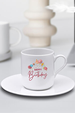 Pembe Çiçekli Kutusunda Fincan & Mum & Fular & Türk Kahvesi & Kurutulmuş Çiçek Buketi