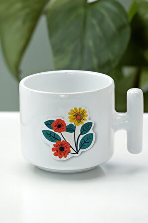 Turuncu Kutusunda Defter & Tükenmez Kalem & Beyaz Çerçeve &  T Kupa Hediye Seti