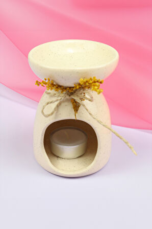 Kalın Şal & Kırmızı Fincan & Mini Çam Ağacı & Buhurdanlık & Buhurdanlık Esansı Hediye Seti