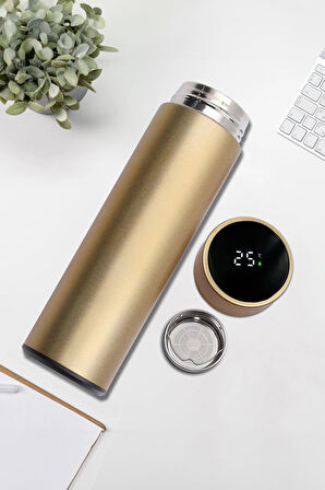 Happy New Years Kupa & Kahverengi Defter & Roller Kalem & Dereceli Termos & Çikolata Hediye Seti