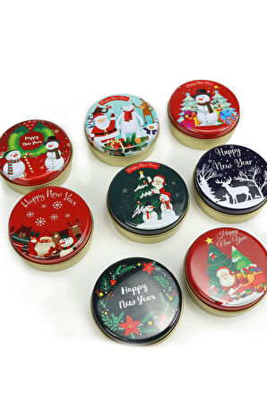 Yılbaşı Mavi Konsept Hediye Kutusu