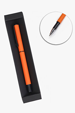 Turuncu Defter & Roller Kalem & Kupa & Filtre Kahve & Mum Hediye Seti