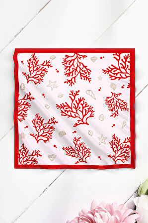 Kırmızı Cüzdan & Tasarım Fular & Sukulent Çiçek & El Kremi Hediye Seti