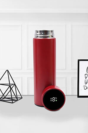 Termos & Kırmızı Fincan & Cüzdan & Mum Hediye Kutusu