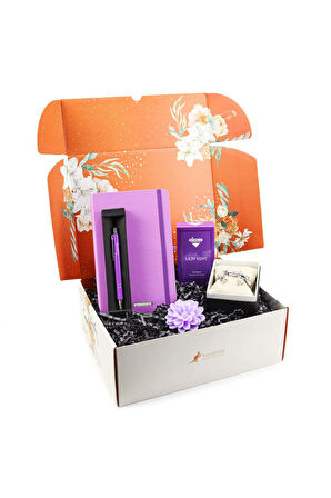 Kişiye Özel Defter & Kalem & Parfüm & Bileklik & Mum Hediye Seti