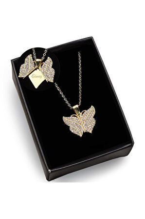 Peluş Ayıcık & Kolye & Çerçeve Hediye Kutusu