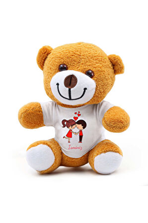 Sevgiliye Özel Melek Kolye & Peluş Ayıcık & Mandallı Fotoğraf İpi Hediye Kutusu