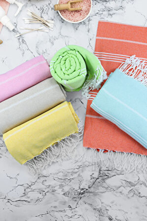 Peştemal & Yeşim Taşı Yüz Masaj Aleti & Kabak Lifli Sabun & Buhurdanlık & Ahşap Tarak Hediye Seti