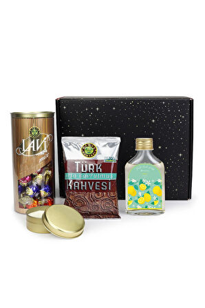 Çikolata & Kahve & Kolonya & Mum Bayram Hediye Seti