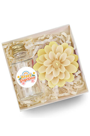 Mini Kolonya & Lotus Mum Hediye Seti