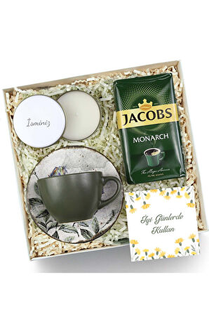 Jacobs Filtre Kahve & Mum & Fincan Hediye Seti