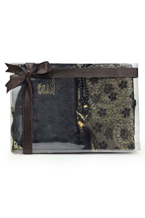 Kadife Kaplı Yasin-i Şerif & Rahle Hediye Seti