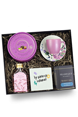 Melodi Lokum & Fincan & Kolonya & Türk Kahvesi Hediye Seti