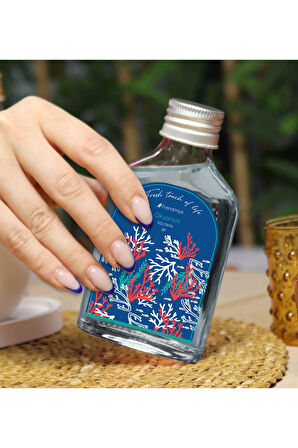 100ml Kolonya & Türk Kahvesi & 2'li Fincan ve Kahve yanı Bardağı Premium Hediye Seti