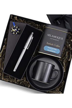 Türk Kahvesi & Fincan & Kalem Hediye Seti