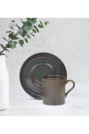 Mum & Fincan & Kahve Yanı Bardağı & Türk Kahvesi Hediye Seti