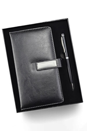 Özel Kutulu Defter Seti & Termos & Kupa Premium Hediye Seti