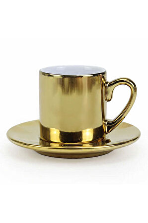 Saten Şal & Gold Fincan & Selamlıque Türk Kahvesi Hediye Seti