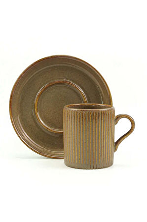 Porselen Fincan & Rakle Mum & Kolonya & Gold Çerçeve & Selamlıque Türk Kahvesi Hediye Seti