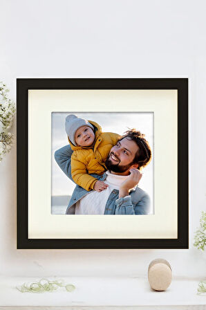 French Press Termos & Paspartu Çerçeve & Hakiki Deri Cüzdan & Siyah Kupa Hediye Seti