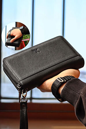 Deri Erkek Cüzdan & 0,47 ml & Yves Rocher Balsam & Paspartu Çerçeve Hediye Seti