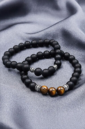 Kaplangözü Tesbih & Eyüp Sabri Tuncer Tıraş Kolonyası-2'li Bileklik-Hakiki Deri Kartlık Hediye Seti