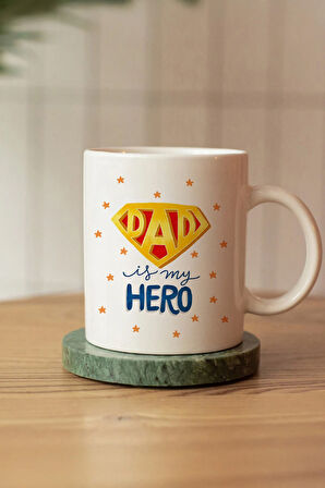 Baba Tasarım Yastık & Kupa & Paspartu Çerçeve Hediye Seti