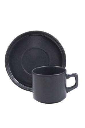 Gri Double Fincan & Kravat & Kartlık & Cüzdan & Tıraş Köpüğü Hediye Seti