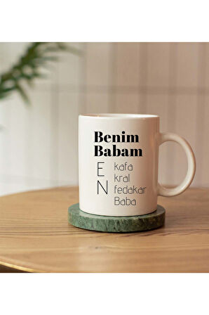 Paspartu Çerçeve & Tıraş Köpüğü & Anahtarlık & Mekanizmalı Kartlık & Babalar Günü Kupa Hediye Seti