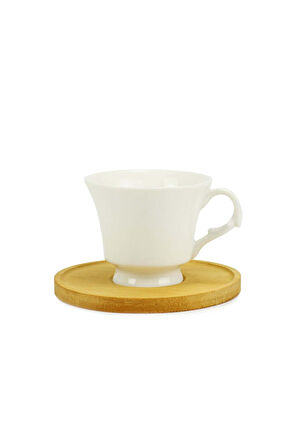 Porselen Fincan & Mehmet Efendi Türk Kahvesi & Bakır Cezve & Godiva Çikolata Hediye Seti