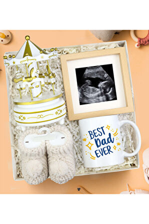 Kişiye Özel Çerçeve & Patik & Kupa & Atlıkarınca Hediye Seti