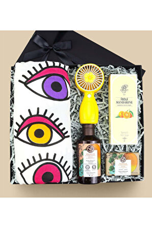 Yves Rocher Duş Jeli & Sabun & Peştemal & El Fanı & Kolonya Yaz Hediye Seti