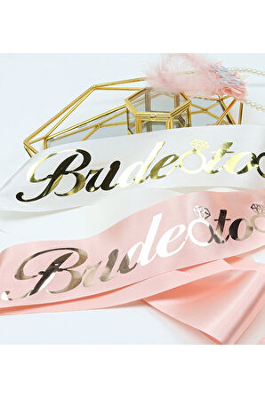 Wedding Planner & Bride Kuşağı & Kolonya & Saten Toka & Fular & Peri Ayna Hediye Seti