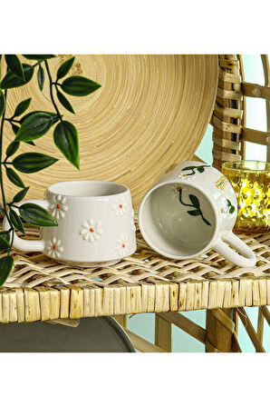 El Yapımı Kupa & Taş Bardak Altlığı & Mum & Çerçeve El Emeği Hediye Seti