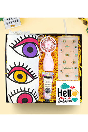 Göz Tasarım Kişiye Özel Yaza Merhaba Hediye Seti