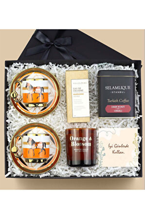 Tasarım Porselen Fincanlı Premium Hediye Seti