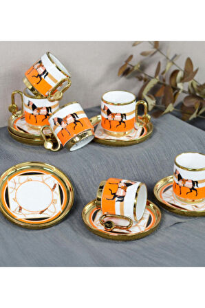 2 li Porselen Fincan & Defter & Kalem & Kolonya Premium Hediye Seti