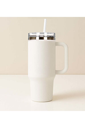 Pipetli Termos & Kalem & Kalem & Bez Çanta & Latte Okula Dönüş Hediye Seti