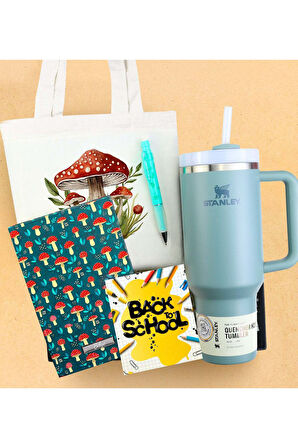 Termos & Serve Deep Uçlu Kalem & Defter & Bez Çanta Hediye Seti