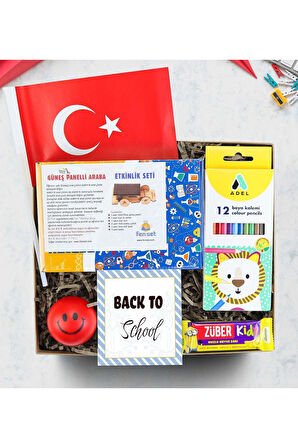 Fenset & Adel Kuru Boya & Bayrak & Stres Topu & Züber Kidz Hediye Seti