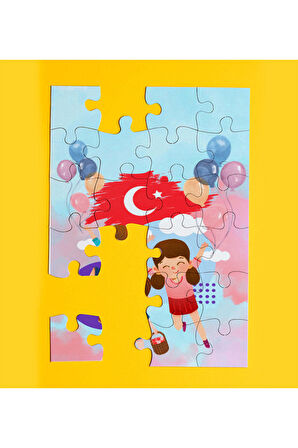 Akıllı Tilkinin Masalı & Balon & Puzzle Hediye Seti