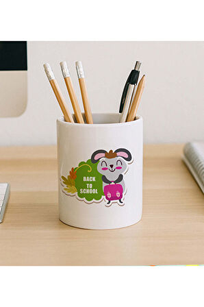 Baskılı Puzzle & Kuru Boya & Kalemlik Okula Dönüş hediye Seti